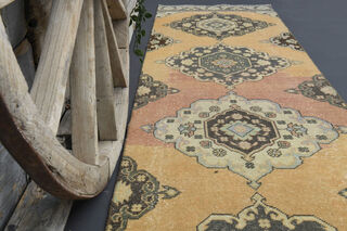 Oriental Turkish Runner Rug - Thumbnail