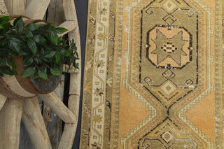 Vintage Turkish Runner Rug - Thumbnail