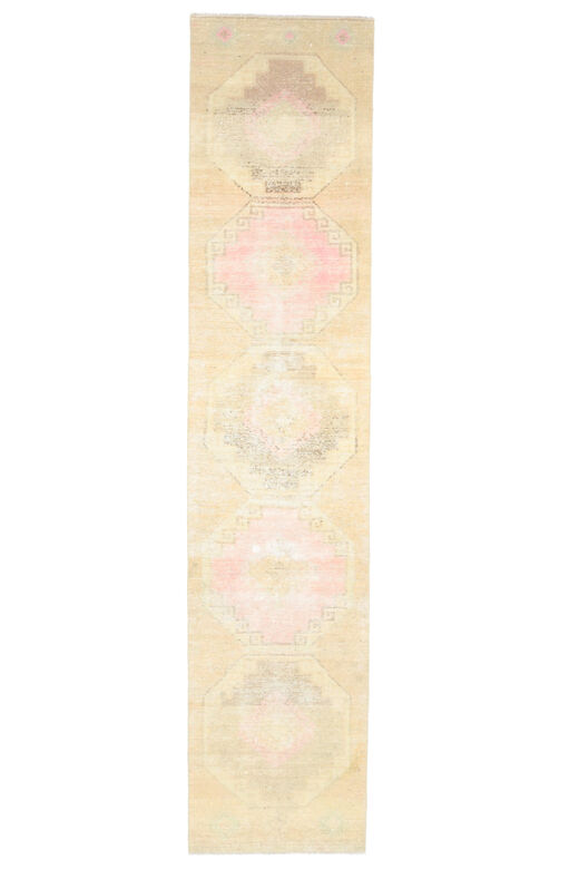 Beige Vintage Runner Rug