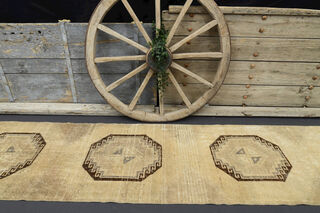 Neutral Oushak Runner Rug - Thumbnail