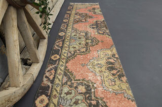 Vintage Turkish Runner Rug - Thumbnail