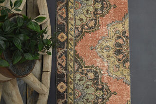 Vintage Turkish Runner Rug - Thumbnail