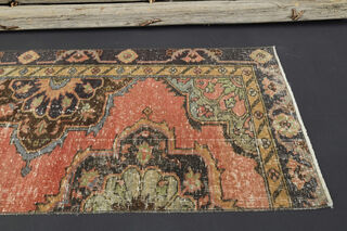 Vintage Turkish Runner Rug - Thumbnail