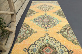 Turkish Oriental Runner Rug - Thumbnail