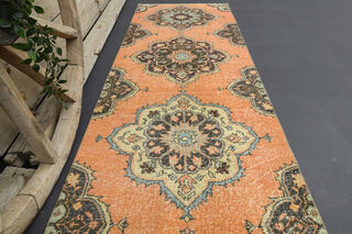 Oriental Vintage Runner Rug - Thumbnail