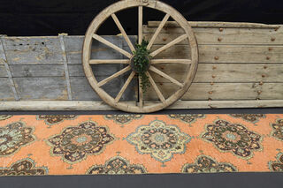 Oriental Vintage Runner Rug - Thumbnail