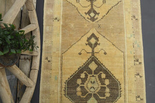 Neutral Turkish Runner Rug - Thumbnail