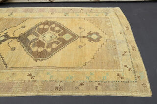 Neutral Turkish Runner Rug - Thumbnail