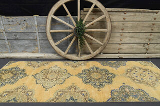 Oriental Vintage Runner Rug - Thumbnail