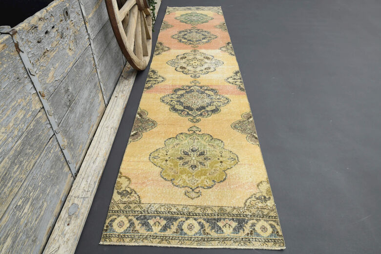 Yellow & Orange - Turkish Runner Rug