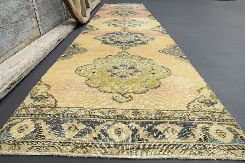 Yellow & Orange - Turkish Runner Rug