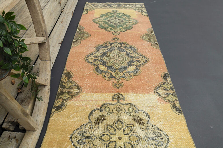 Yellow & Orange - Turkish Runner Rug