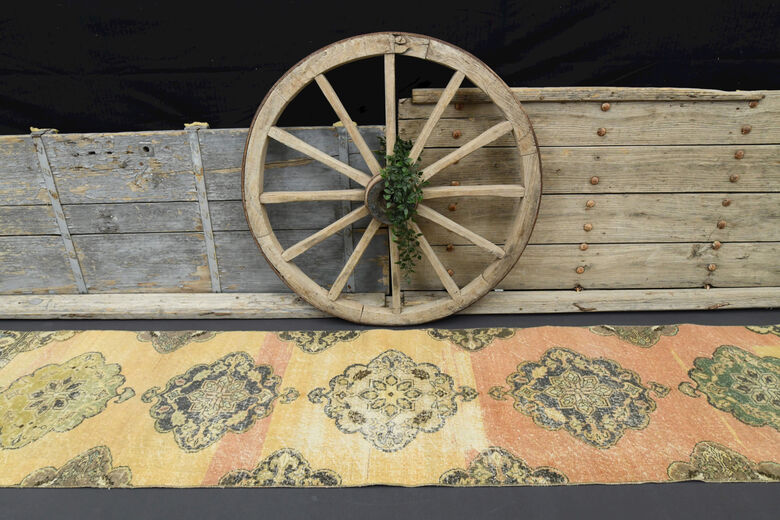 Yellow & Orange - Turkish Runner Rug