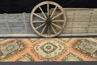 Vintage Turkish Runner Rug - Thumbnail