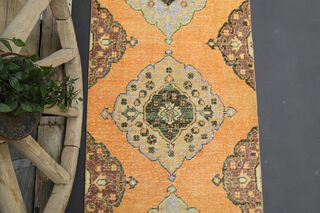 Vintage Turkish Runner Rug - Thumbnail