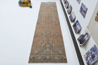 Vintage Turkish Runner Rug - Thumbnail