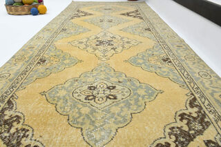 Turkish Vintage Runner Rug - Thumbnail