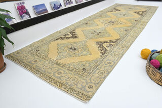 Turkish Vintage Runner Rug - Thumbnail