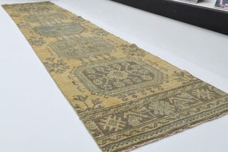 Vintage Turkish Runner Rug - Thumbnail