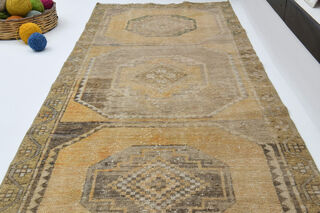 Vintage Turkish Runner Rug - Thumbnail