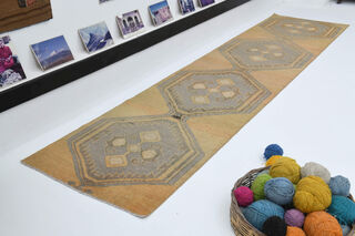 Handmade Turkish Runner Rug - Thumbnail