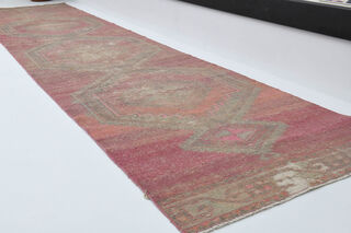 Vintage Turkish Runner Rug - Thumbnail