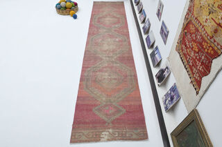 Vintage Turkish Runner Rug - Thumbnail