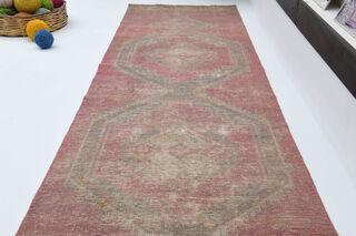 Vintage Turkish Runner Rug - Thumbnail