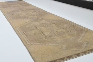 Neutral Turkish Runner Rug - Thumbnail