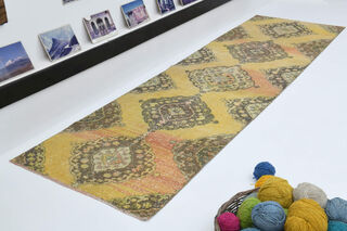 Vintage Turkish Runner Rug - Thumbnail