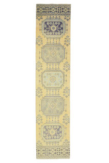 Floral Anatolian Runner Rug - Thumbnail