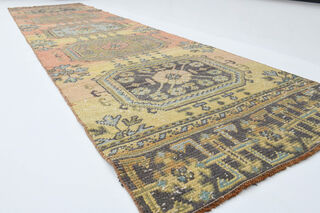 Turkish Vintage Runner Rug - Thumbnail