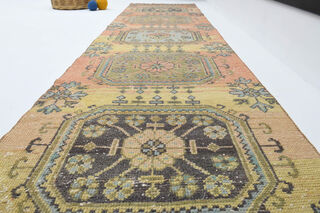 Turkish Vintage Runner Rug - Thumbnail