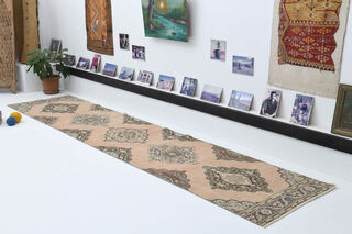 Oriental Turkish Runner Rug - Thumbnail