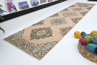 Oriental Turkish Runner Rug - Thumbnail