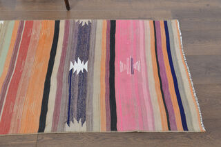 Kilim Vintage Runner Rug - Thumbnail