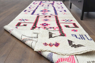 Bohemian Vintage Hand-Knotted Runner - Thumbnail