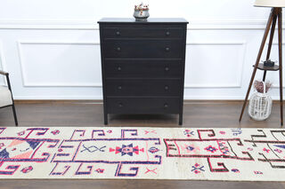 Bohemian Vintage Hand-Knotted Runner - Thumbnail