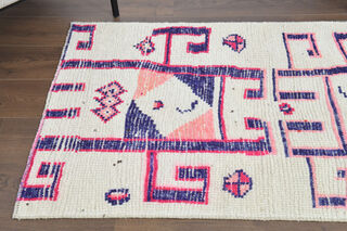 Bohemian Vintage Hand-Knotted Runner - Thumbnail