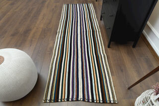 Kilim Vintage Runner Rug - Thumbnail