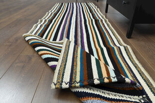 Kilim Vintage Runner Rug - Thumbnail