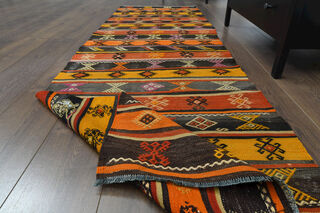 Turkish Vintage Runner Rug - Thumbnail