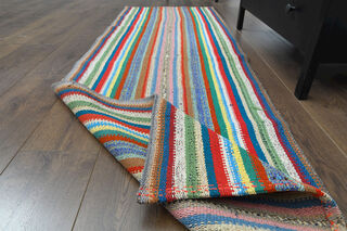 Turkish Vintage Runner Rug - Thumbnail