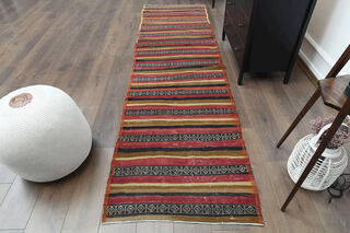 Turkish Vintage Runner Rug - Thumbnail