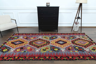 Turkish Vintage Runner Rug - Thumbnail