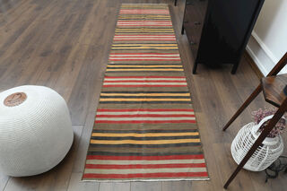 Turkish Vintage Runner Rug - Thumbnail