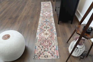 Turkish Vintage Runner Rug - Thumbnail