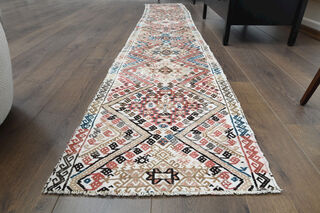 Turkish Vintage Runner Rug - Thumbnail