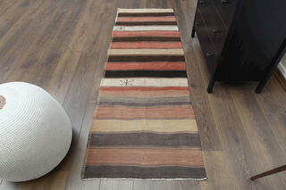 Turkish Vintage Runner Rug - Thumbnail