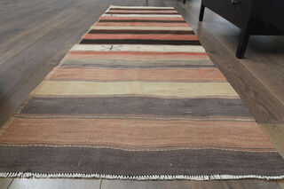 Turkish Vintage Runner Rug - Thumbnail